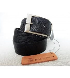 art. 535 REVERSIBILE LUCERTOLA CUT mezzo vitello con intagli mm.35 var.1 nero + NAPPA CALF a scelta