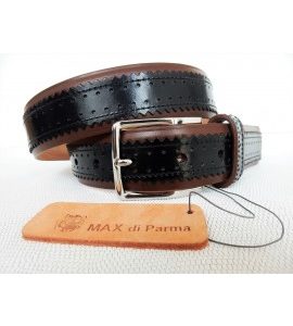 art. 668 LUCIDO SPAZZOLATO mm.35 var.1 nero + NAPPA CALF var.21 foresta
