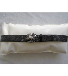art. 775 LUNA spalle toro mm.40 var.1 nero con cera bianca (SFODERATO RESINATO senza fodera Nabuk)