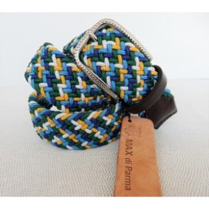 art. 832 RAYON ELASTICO intrecciato multicolor mm.35 + art. 48 NAPPA CALF var.2 t.moro