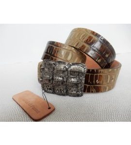 art. 311 COCCO CROCK stampa su vitello mm.35 var.41 taupe