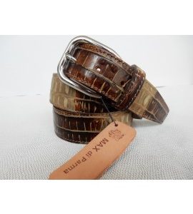 art. 312 COCCO CROCK stampa su vitello mm.35 var.41 taupe